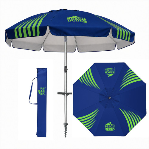 Beach dudes 8ft - beach, umbrella